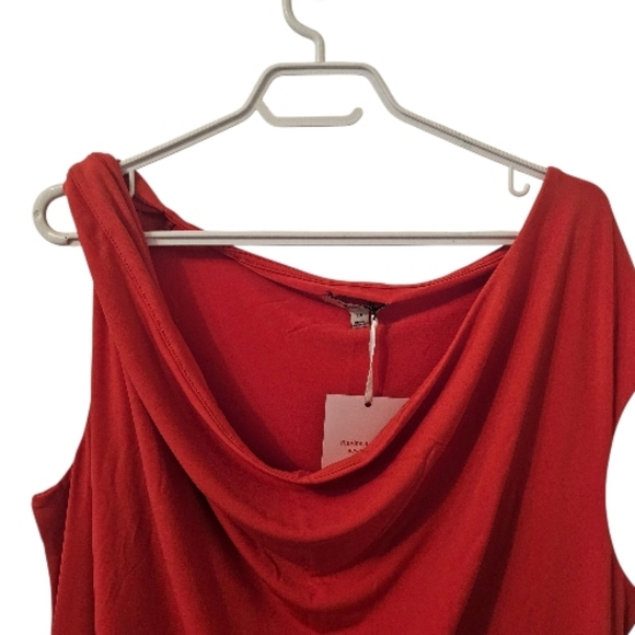 Orange The Occasion by Old Navy Women's One-Shoulder Midi Dress - Picture 2 of 7